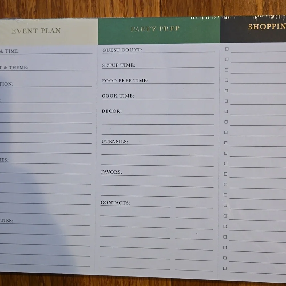 Kate Spade Target Party Planning Notepad - Picture 5 of 5
